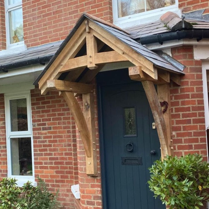 Solid Oak Wall Plated Porch Kit – New Forest Oak
