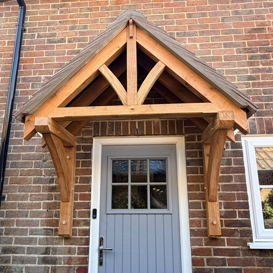 Solid Oak Lavender Wall Plated Porch kit