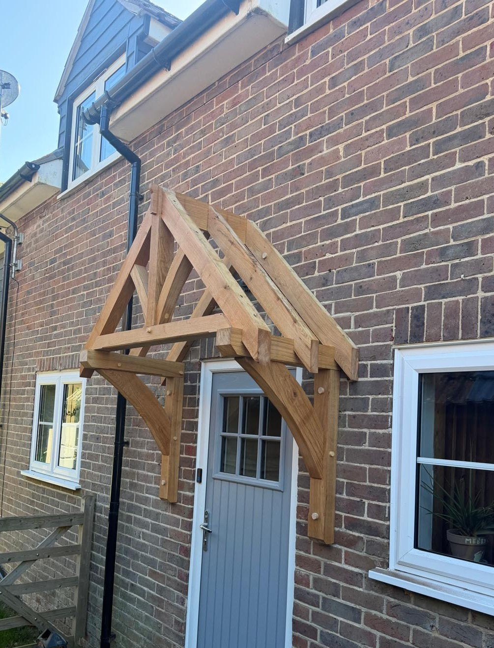 Solid Oak Lavender Wall Plated Porch kit