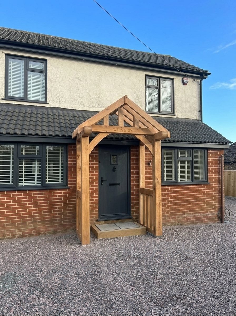 Solid Oak Tulip Porch
